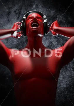 Music to blow your mind Stock Illustration