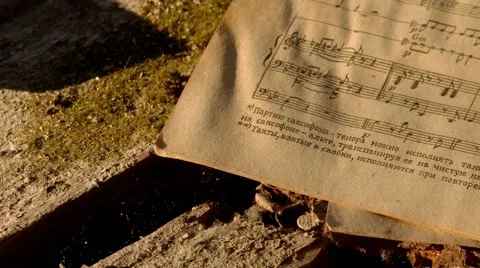  Music Book Close-Up Video stock 53318067