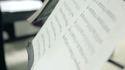 The Music Book With Notes 動画素材 55689428