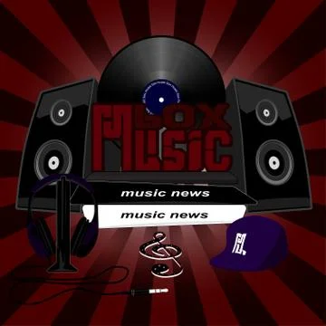 Music Box Stock Illustration