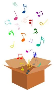 Music Box Stock Illustration