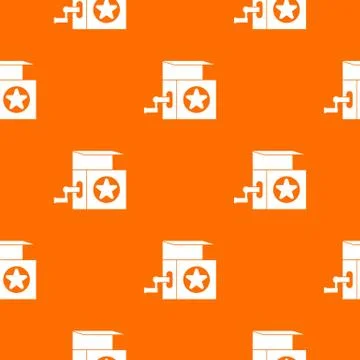 Music box pattern seamless Stock Illustration