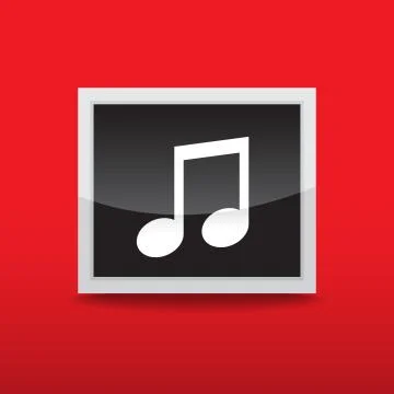 Music button Stock Illustration