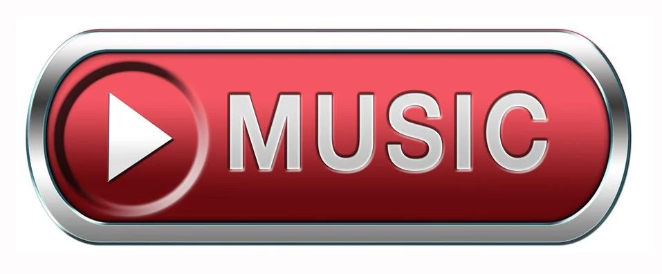 Music button Stock Illustration