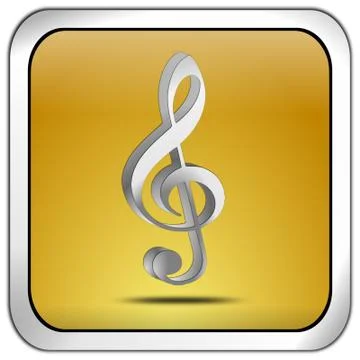 Music Button Stock Illustration
