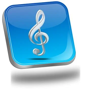 Music Button Stock Illustration