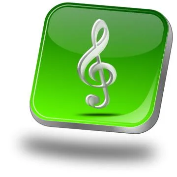 Music Button Stock Illustration