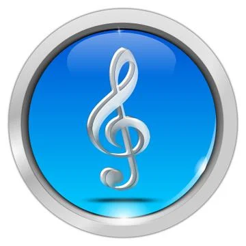 Music Button Stock Illustration