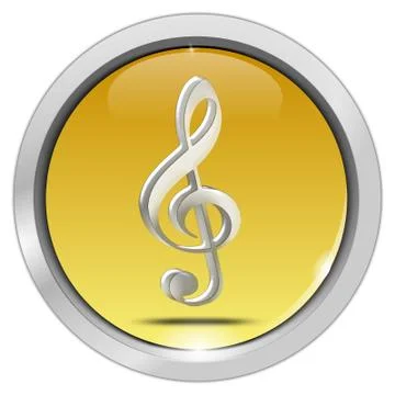 Music Button Stock Illustration