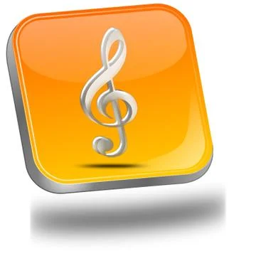 Music Button Stock Illustration