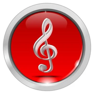 Music Button Stock Illustration