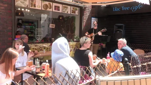 Music cafe Video stock 155536251