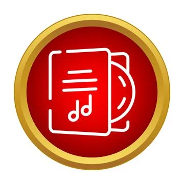 Music cd icon displaying notes and disk Stock Illustration