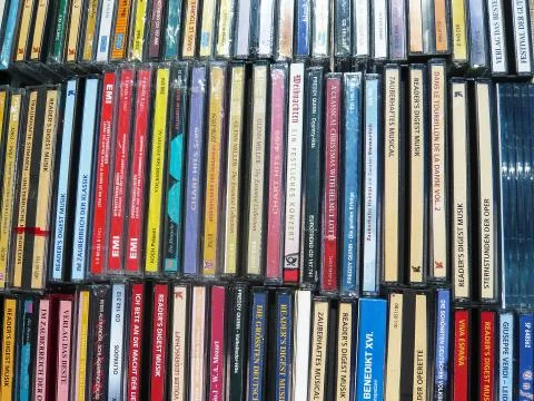 Music CD's Stock Photos