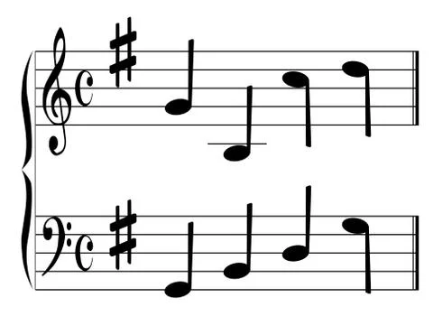 Music chord Stock Illustration