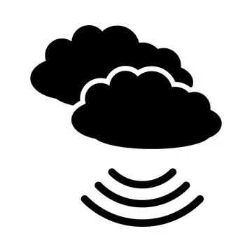Music Cloud Icon Illustrazione stock