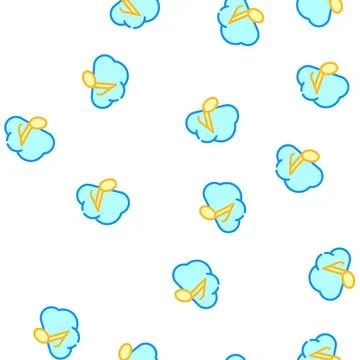 Music cloud storage vector seamless pattern Illustrazione stock