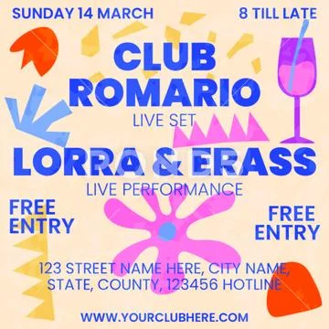 Music Collage Instagram Post Modello PSD