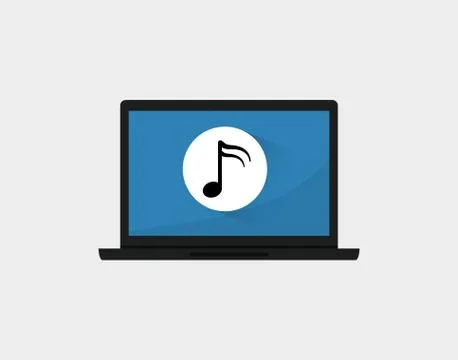 Music computer technology イラスト素材