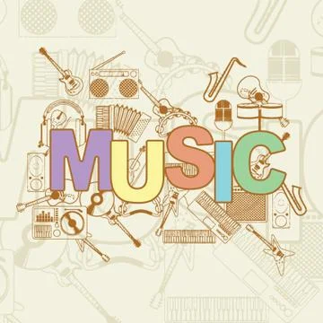 Music Concept Illustrazione stock