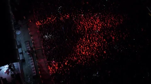 Music concert aerial Stock Footage 63792653