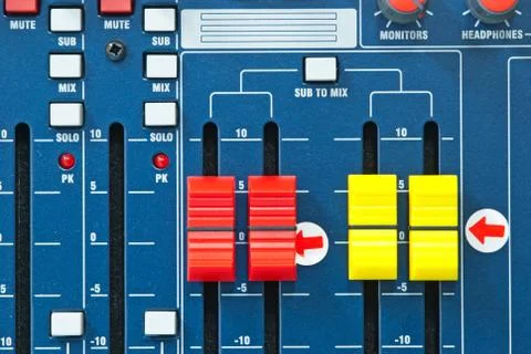 Music control panel Stock Photos