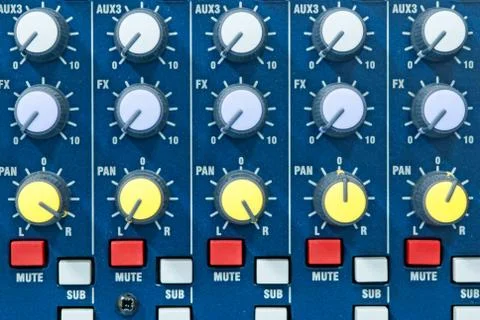 Music control panel Fotos de archivo