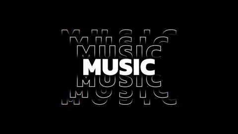 "Music" - creative text, typography 4K animation with RGB Glitch. 스톡 동영상 342733308