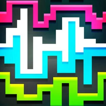 Music curve seamless pattern Stock Illustration