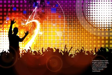 Music dance background Stock Illustration