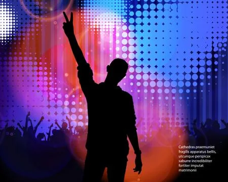 Music dance background Stock Illustration