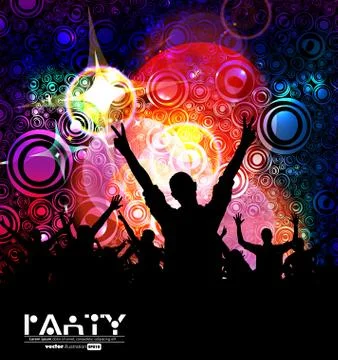 Music dance background Stock Illustration