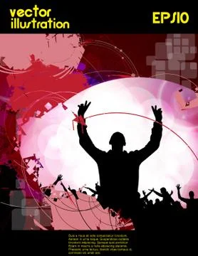 Music dance background 스톡 일러스트