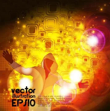 Music dance background Stock Illustration