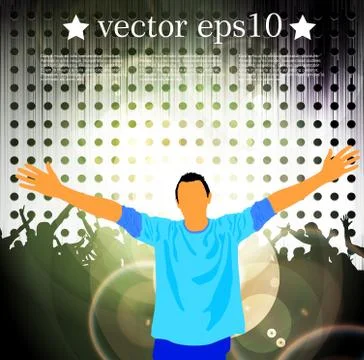 Music dance background Stock Illustration