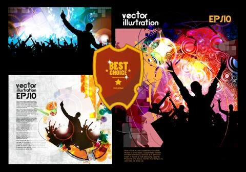 Music dance background Stock-Illustration