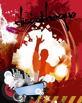 Music dance background Stock Illustration