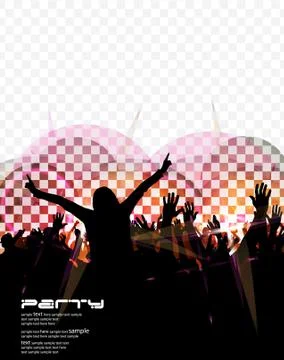 Music dance background Stock Illustration