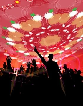 Music dance background Stock Illustration