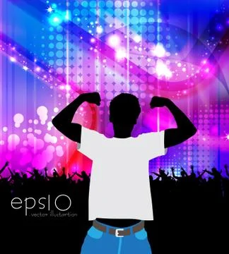 Music dance background Stock Illustration
