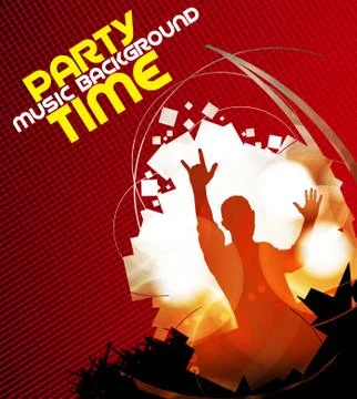 Music dance background Stock Illustration