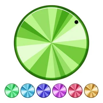 Music dial knob cartoon vector graphic Stock Illustration