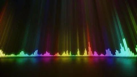 Music digital equalizer wave abstract background Stock Photos