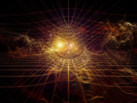Music of digital space. イラスト素材