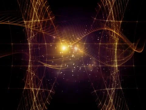 Music of digital space. イラスト素材