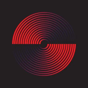 Music disc abstract Stock Illustration