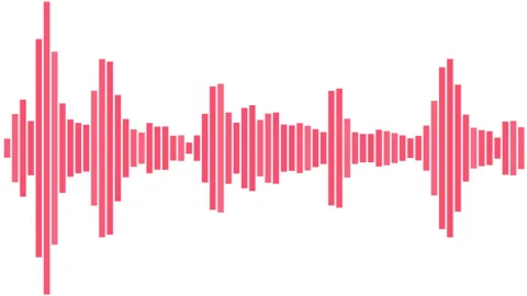 Music display interface element, song amplitude, rhythmic sound background Stock-Footage 235688407