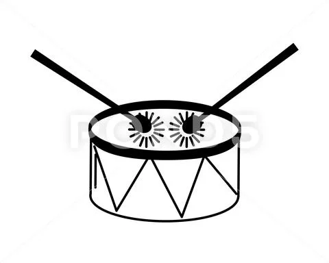 Music drum and sticks ~ Clip Art ~ Download Now #105021775