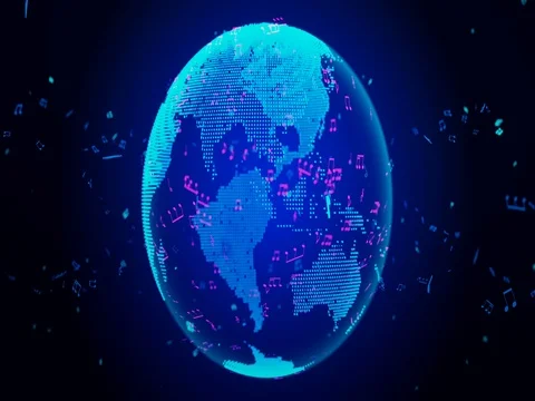 Music Earth 01 Video stock 75223292