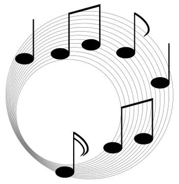 Music elements with flat design Stockillustratie